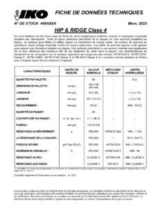 IKO Hip & Ridge Class 4MC | Fiche technique