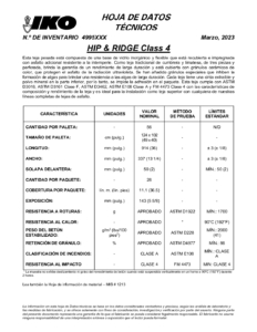 IKO Hip & Ridge Class 4TM | Ficha Técnica