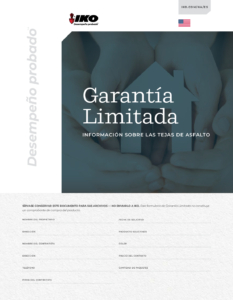 Folleto para los Estados Unidos | Garantía Limitada de IKO