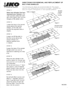 Canada Instructions for Removing Shingle Samples | General Literature