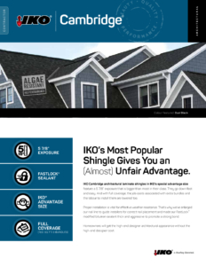 IKO Cambridge® | Brochure (Contractor’s Edition) for Canada