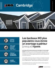 IKO CambridgeMD | Brochure (édition de l'entrepreneur) pour le Canada
