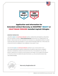 ROOFPRO Iron Clad Extended Protection Limited Warranty (U.S.)