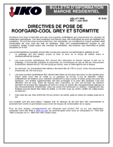 StormtiteMD de IKO | Directives de pose