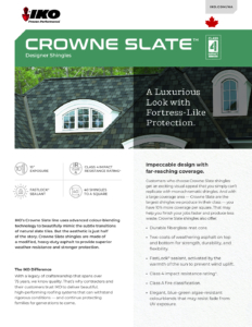 IKO Crowne SlateTM | Brochure (Contractor’s Edition) (Canada)
