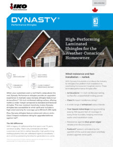 IKO Dynasty® | Brochure (Contractor's Edition) (Canada)