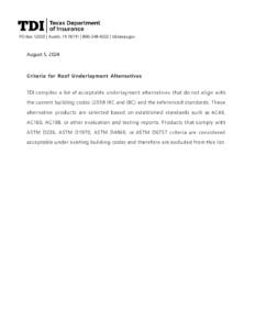 Synthetic Underlayments
