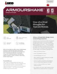 IKO ArmourshakeTM | Brochure (Contractor's Edition) (Canada)